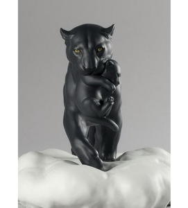 Статуэтка "Черная пантера с детенышем" 25х48х25 см