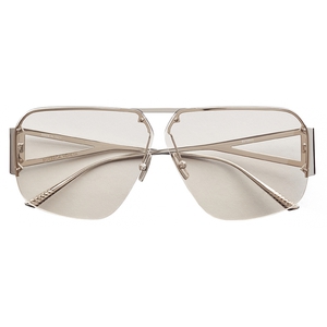 Bottega Veneta - Aviator Sunglasses - Silver