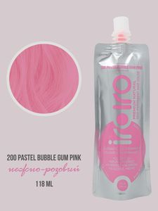 IROIRO Пигмент прямого действия 200 BUBBLE GUM PINK розовая краска