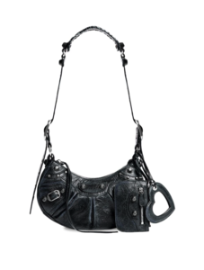 Сумка balensciagaWOMEN'S LE CAGOLE XS SHOULDER BAG DIRTY EFFECT IN BLACK