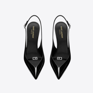 LUNA SLINGBACK PUMPS IN PATENT LEATHER