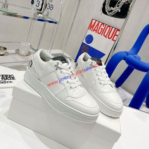 Jimmy Choo Eh P Florent F Sneakers Unisex Calf Leather And Canvas White