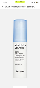 Dr jart biome eye cream