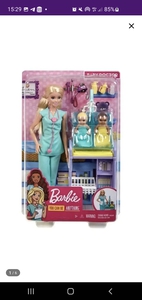 Кукла Барби доктор с малышами