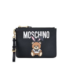 Moschino Playboy Teddy Bear Clutch Black