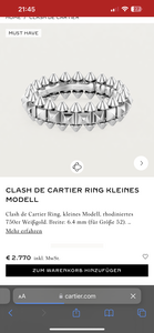 Кольцо Cartier Clash