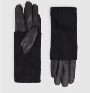 LAYERED LEATHER GLOVES