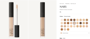 NARS creme brule concealer