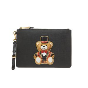 Moschino Circus Teddy Bear Clutch Black