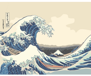 Картина по номерам Картина по номерам Кацусика Хокусай, Большая волна в Канагаве. Материал: Холст, набор для раскрашивания 40x50 см, тип красок: Акрил