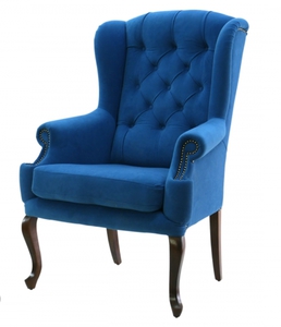 Кресло синее в спальню