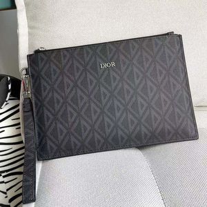 Dior Pouch CD Diamond Canvas Black