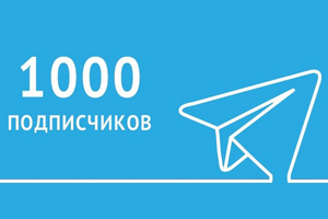 1000 подписчиков в ТГ