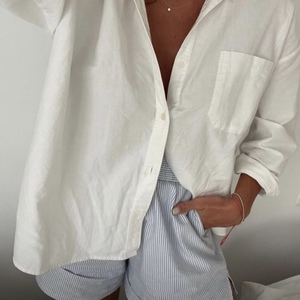 White Summer Linen Shirt