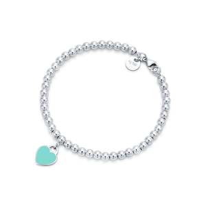 Tiffany Heart Tag Bead Bracelet