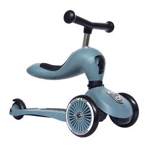 Scoot & Ride 3418 Highwaykick 1 - Steel - Scooter mit sitz