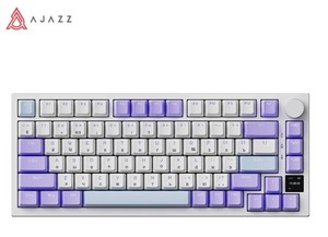 Ajazz Игровая клавиатура AK820 на русском языке, Русская раскладка, синий