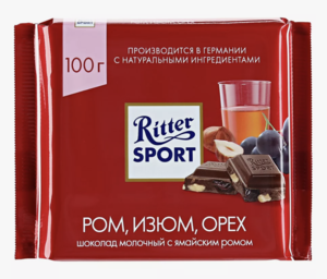 Ritter Sport ром, изюм, орех