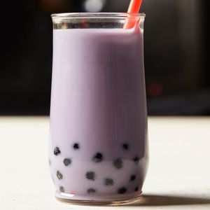 taro latte bubble tea