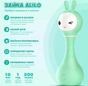 Интерактивная музыкальная игрушка Умный Зайка® alilo