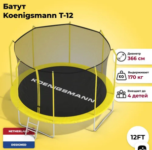 Батут каркасный Koenigsmann