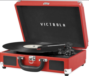red vinyl player