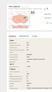 Колодки тормозные дисковые передние для Вольвуши