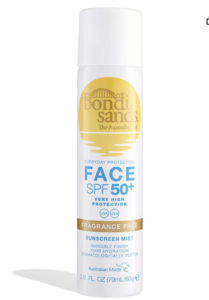 Bondi Sands SPF 50+ Fragrance Free Face Mist 60g