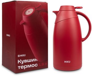Термос-кувшин Miku с термодатчиком и кнопкой