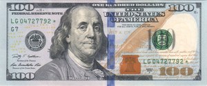 Доллары США $ (новый образец)