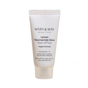 Маска глиняная MARY&MAY Lemon Niacinamide Glow Wash Off Pack
