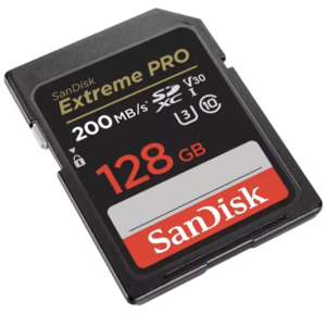 Карта памяти SanDisk Extreme Pro SDXC UHS-I C10, 128 ГБ
