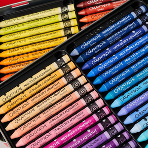 caran d'ache neocolor ii 84 set