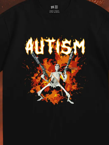 Футболка с принтом мем autism