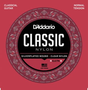 Струны для классической гитары D'Addario EJ27N Classic Nylon Normal Tension