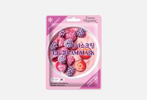 Тканевая маска STRAWBERRY SORBET & MINT Frost Freshness Cooling Ice-Cream Funny Organix