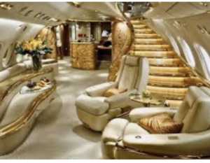Flight in privat jet