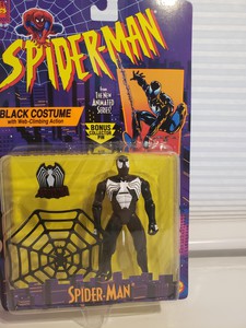 Фигурка Человека-Паука в чёрном костюме Toy Biz 1995