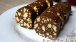 шоколадная колбаска