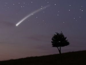 увидеть падающую звезду