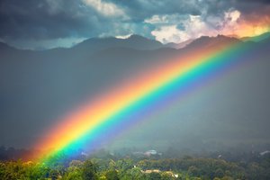 увидеть радугу