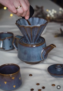 Керамические приблуды для кофе. Стакан для дрипов или воронка