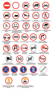 Выучить дорожные знаки