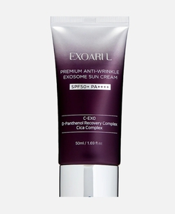 Омолаживающий солнцезащитный крем SPF50+ PA++++ EXOARI L PREMIUM ANTI-WRINKLE EXOSOME SUN CREAM