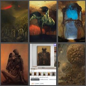 Постер-картина Здзислав Бексиньски