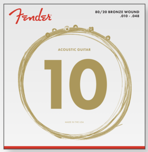 Fender 80/20 Bronze Acoustic Strings / .010 – .048