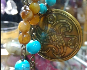 Серьги латунь с узором как на фото