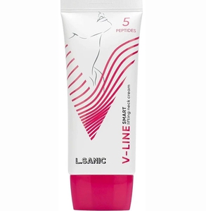Крем-лифтинг для шеи и овала лица L.Sanic V-Line 5 Peptides Smart Lifting Neck Cream