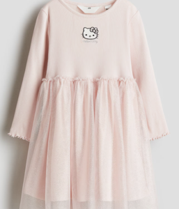 MOTIF-DETAIL TULLE DRESS