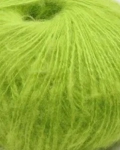 Тонкий мохер 500м на 100г зелёный